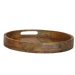 Mango Wood Round  Serving Tray - Image 2