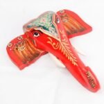 Multi Color Hand Embossed  Wall Hanging Elephant Face