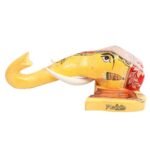 Multi Color Hand Embossed  Wall Hanging Elephant Face - Image 2