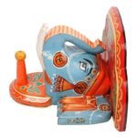 Multi Color hand Embossed  Elephant Face Wall Shelf - Image 3