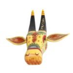 Wooden Cow head Wall Hanging - Image 3