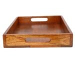 Mango Wood Rectangle Serving Tray - Image 2