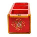 Mango Wood hand Painted  Knifes/ Spoon Holder - Image 4