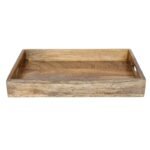 MESHILP Mango Wood Rectangle Serving Tray - Image 2