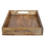 MESHILP Mango Wood Rectangle Serving Tray - Image 3