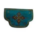 Multi Color Hand Embossed Peacock Bird Wooden Wall Shelf - Image 4