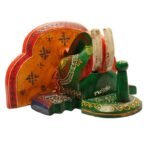Multi Color hand Embossed  Elephant Face Wall Shelf - Image 2