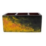 Mango Wood hand Painted  Knifes/ Spoon Holder