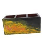 Mango Wood hand Painted  Knifes/ Spoon Holder - Image 3