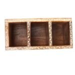 Mango Wood hand Painted  Knifes/ Spoon Holder - Image 3