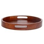 Mango Wood Round  Serving Tray - Image 2