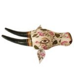 White Wooden Cow head Wall Hanging - Image 5