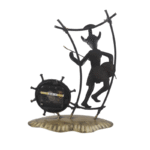 Iron Tribal Men Decorative Musician Show piece for home,Office  Decor. - Image 4