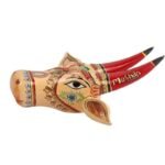 Wooden Cow head Wall Hanging - Image 2