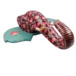 Multi Color Hand Embossed  Wall Hanging Elephant Face - Image 2