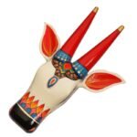 Wooden Cow head Wall Hanging - Image 3