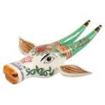 Wooden Cow head Wall Hanging