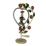 Iron Multi Color Decorative Leady Musician Show piece for home Decor - Image 2
