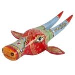 Wooden Cow head Wall Hanging - Image 3