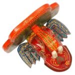 Multi Color hand Embossed  Elephant Face Wall Shelf - Image 2